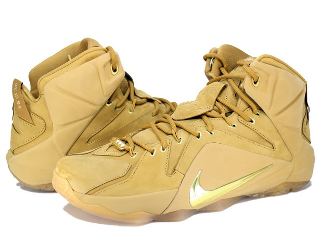 NIKE LEBRON Ⅻ EXT QS ナイキ　レブロン12 ウィート　29 ナイキ レブロン12 EXT ウィート/メタリック ゴールド-ウィート