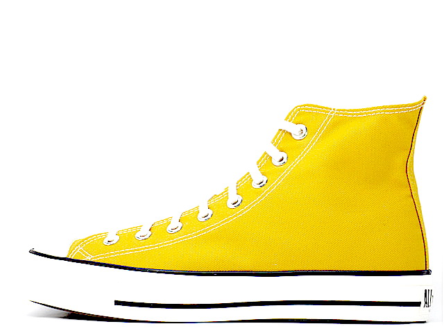 靴 converse CANVAS AS J HI YELLOW 80s vintage Converse hi tops athletic canvas yellow sneakers