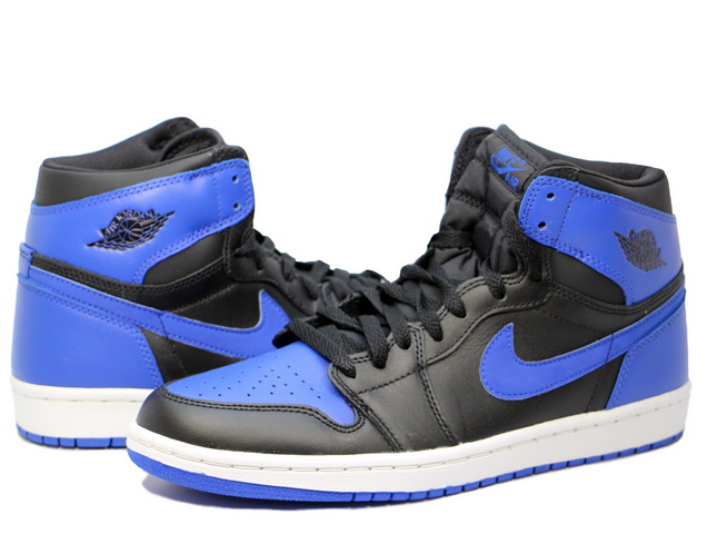 NIKE ナイキ 2001年製 AIR JORDAN 1 RETRO HIGH ROYAL 136066-041 エアジョーダン1 レトロ ロイヤル ハイカットスニーカー シューズ ブラック/ブルー US9/27cm