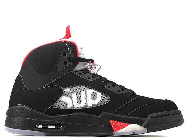 black supreme jordan 5