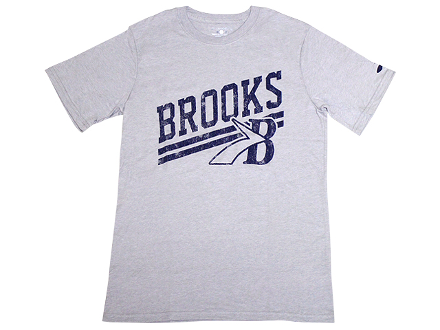 BROOKS T-SHIRTS BROOKS T-SHIRTS GRY/NVY