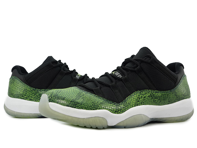 jordan11 low 28.5 グリーン スネーク