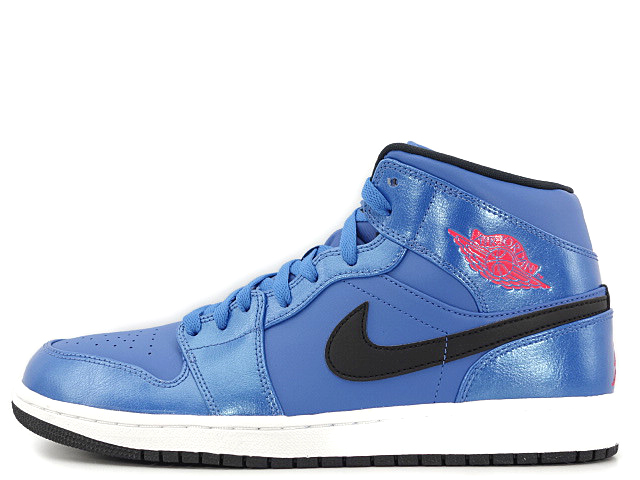 NIKE AIR JORDAN 1 MID/エアジョーダンミッド/ブルー/554724-423/27cm/BLU/レザー