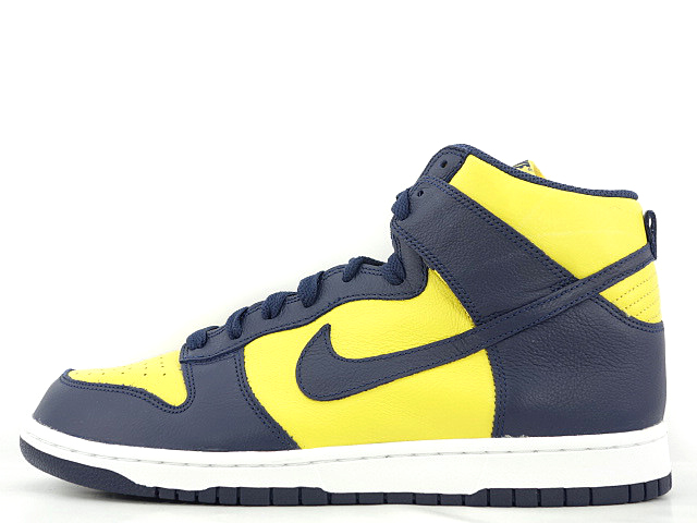 NIKE ナイキ DUNK HIGH RETRO QS MICHIGAN 850477-700 ダンクハイ クイックストライク ミシガン ハイカットスニーカー シューズ イエロー/ネイビー US8.5/26.5cm