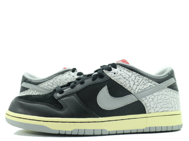 304714-905 Nike Dunk Low CL Jordan Pack 3 III Black Cement Bred Fear White | eBay