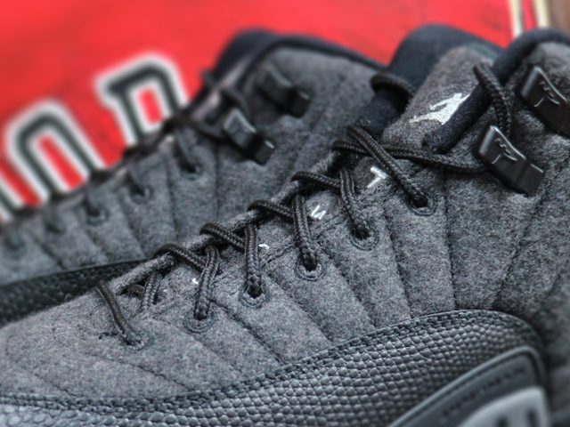 NIKE AIR JORDAN 12 RETRO WOOL BG “DARK GREY/METALLIC SILVER”01
