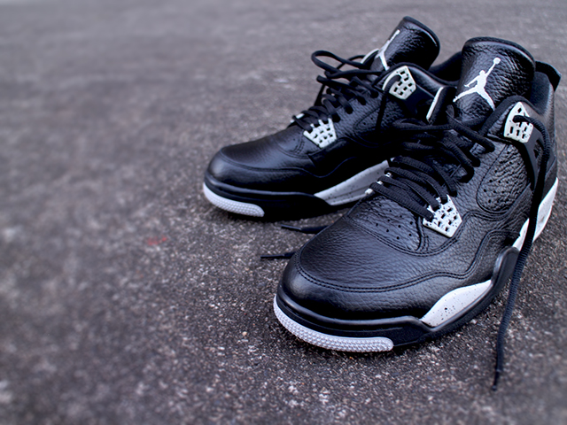 NIKE AIR JORDAN 4 RETRO LS “OREO/BLACK/TECH GREY-BLACK”01