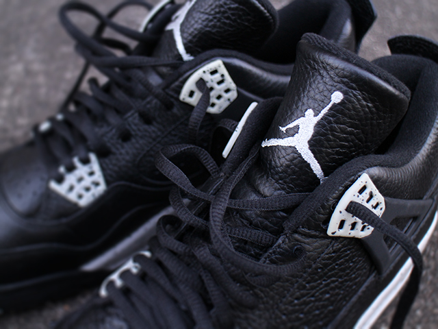 NIKE AIR JORDAN 4 RETRO LS “OREO/BLACK/TECH GREY-BLACK”01