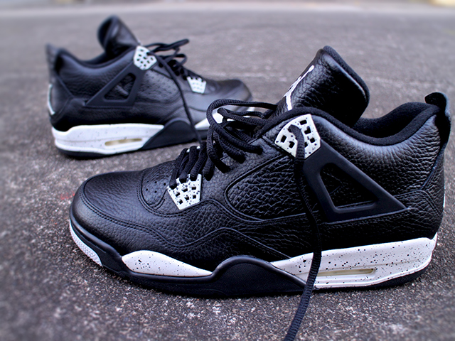 NIKE AIR JORDAN 4 RETRO LS “OREO/BLACK/TECH GREY-BLACK”01