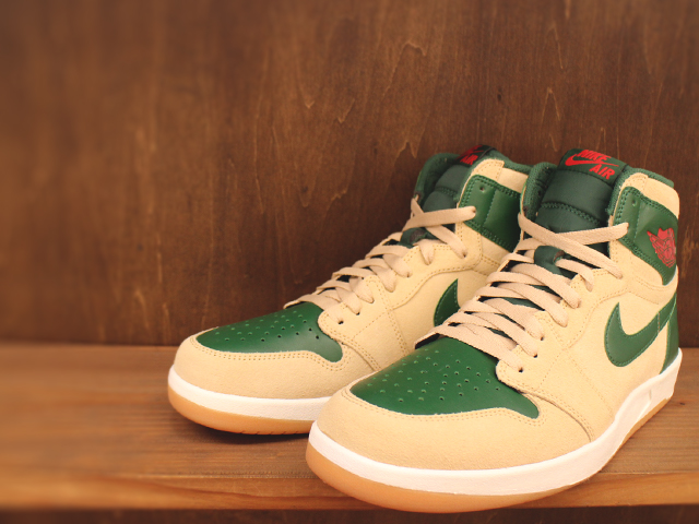NIKE AIR JORDAN 1 HIGH THE RETURN “SAND DUNE/UNVERSITY RED-GORGE GREEN-WHITE”01