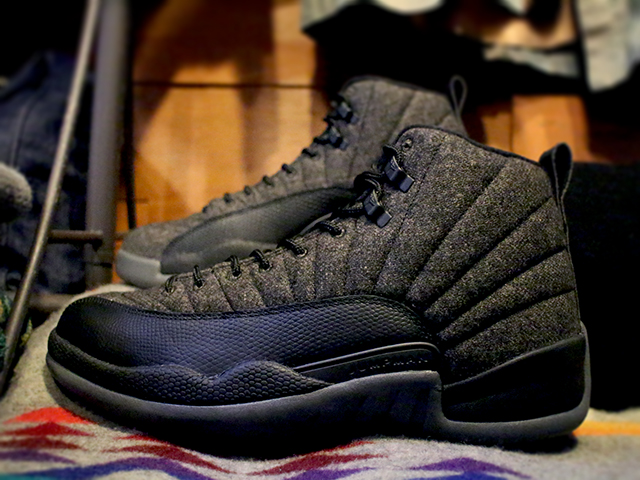 NIKE AIR JORDAN 12 RETRO WOOL “DARK GREY/METALLIC SILVER-BLACK”01