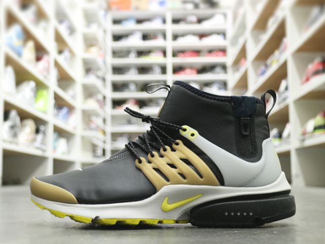NIKE AIR PRESTO MID UTILITY “BLACK/YELLOW STREAK”01
