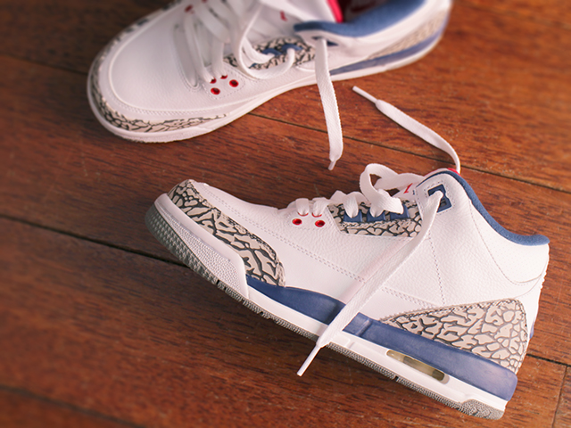 NIKE AIR JORDAN 3 RETRO OG BG “WHITE/FIRE RED-TRUE BLUE”01