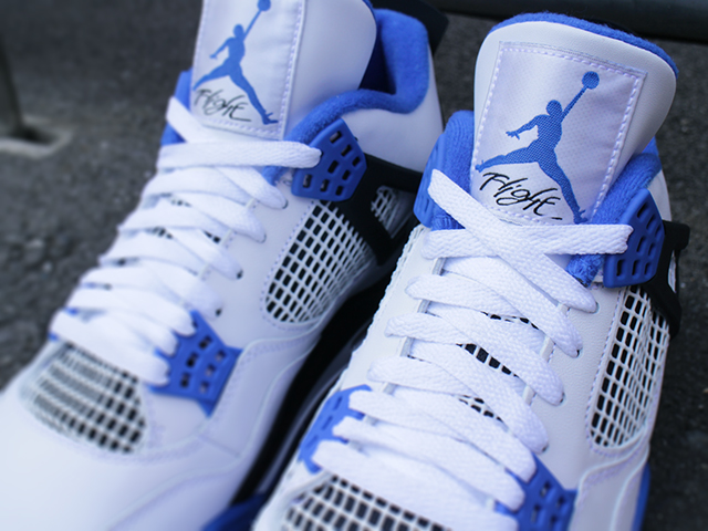 NIKE AIR JORDAN 4 RETRO “WHITE/GAME ROYAL-BLACK”01