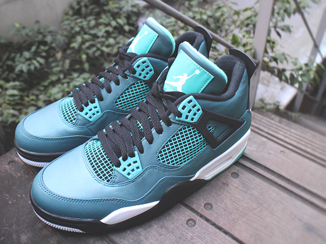 NIKE AIR JORDAN 4 RETRO 30TH “TEAL/WHITE-BLACK-RETRO SARCELLE”01