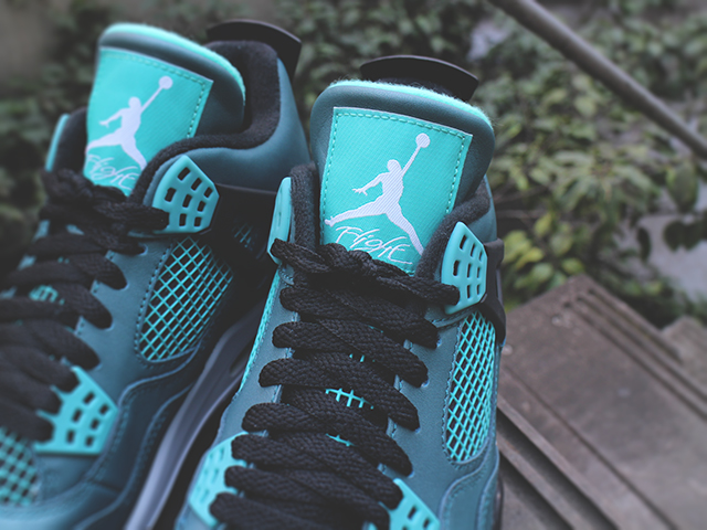 NIKE AIR JORDAN 4 RETRO 30TH “TEAL/WHITE-BLACK-RETRO SARCELLE”01