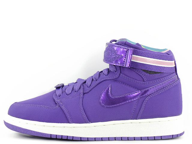 AIR JORDAN 1 HIGH STRAP - PURPLE WHITE 343184-551 SIZE 6Y