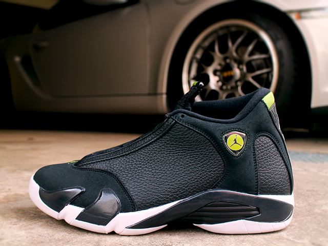 AIR JORDAN 14 RETRO “BLACK/BLACK-WHITE-VIVID GREEN”01