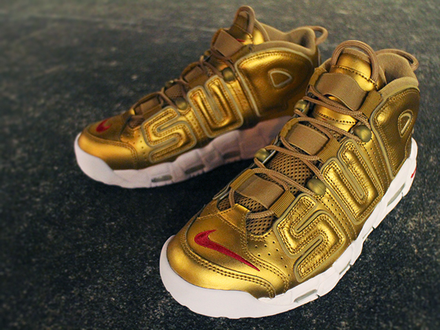 AIR MORE UPTEMPO “SUPREME”METALLIC GOLD01