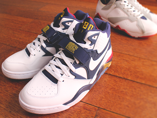 NIKE AIR FORCE 180 “OLYMPIC WHITE/WHITE MID NAVY MTLLC GOLD”01