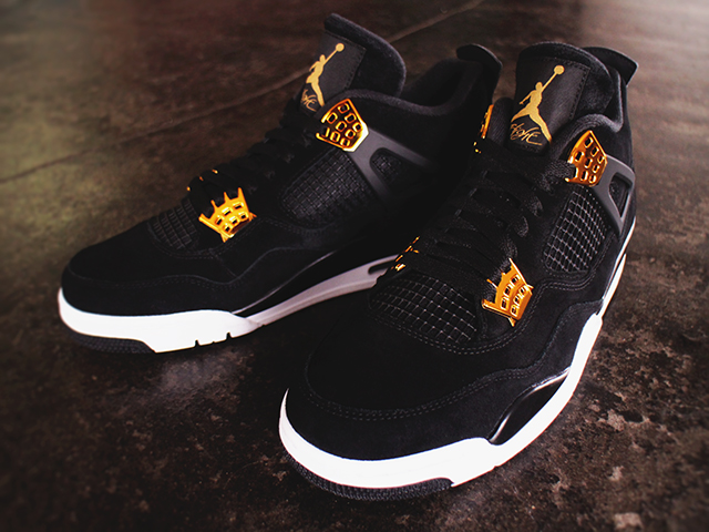 NIKE AIR JORDAN 4 RETRO “ROYALTY/BLACK/METALLIC GOLD-WHITE”01