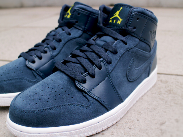 NIKE AIR JORDAN 1 MID “ARMONY NAVY/ELECTROLIME-WHITE”01