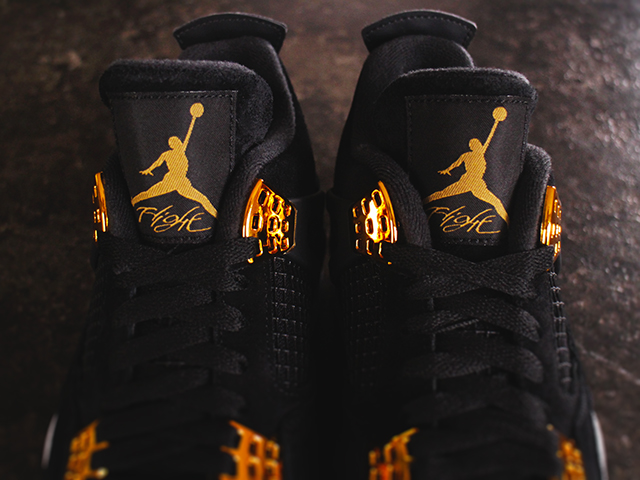 NIKE AIR JORDAN 4 RETRO “ROYALTY/BLACK/METALLIC GOLD-WHITE”01