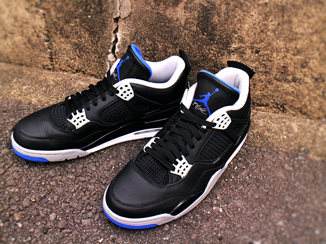 NIKE AIR JORDAN 4 RETRO “ALTERNATE MOTORSPORTS/BLACK/GAME-ROYAL-MATTE”01