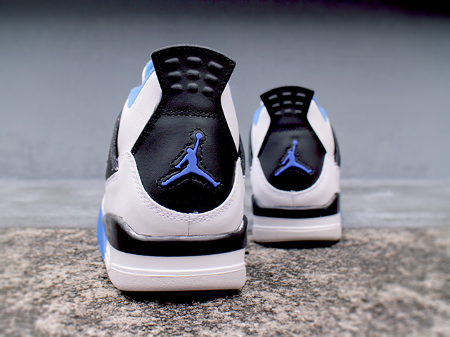 AIR JORDAN 4 RETRO BG “WHITE/GAME ROYAL-BLACK”01