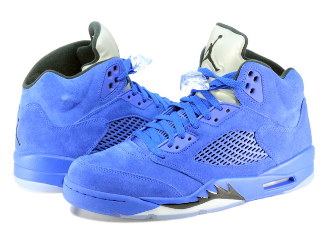 Air jordan 5 retro blue suede store foot locker