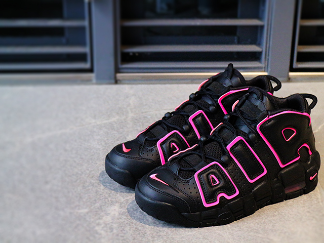 AIR MORE UPTEMPO (GS)”BLACK/PINK”01