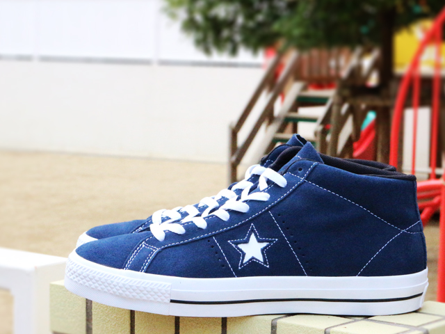 CONS SKATE ONE STAR PRO SUEDE MID “NAVY/WHITE”01