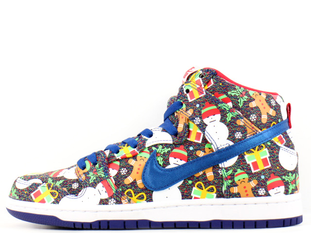 NIKE ナイキ CONCEPTS SB DUNK HIGH TRD QS UGLY CHRISTMAS SWEATER (881758-446) コンセプツ ダンク ハイ アグリー クリスマス セーター ブルーリボン アトムレッド サイズ：US10 28.0cm スニーカー コラボ【メンズ】【美品】