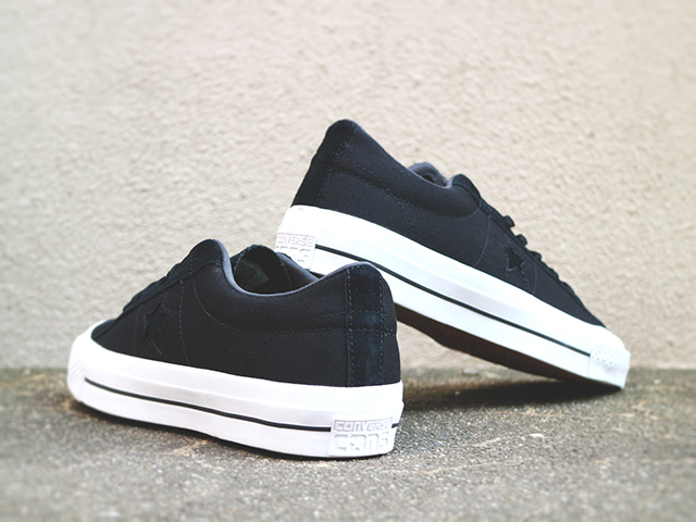 CONS ONE STAR CANVAS OX “ALMOST BLACK”01