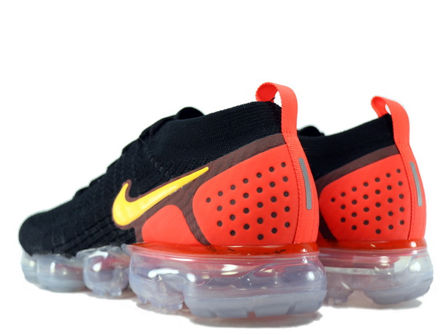 Nike air vapormax flyknit 2 black laser orange sale