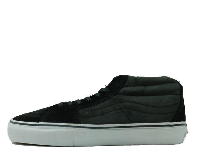 靴 VANS SK8-MID VERT PRO 4Q RARE🔥 VANS Sk8-Mid Vert PRO Black Leather Sudan Brown Sz 13