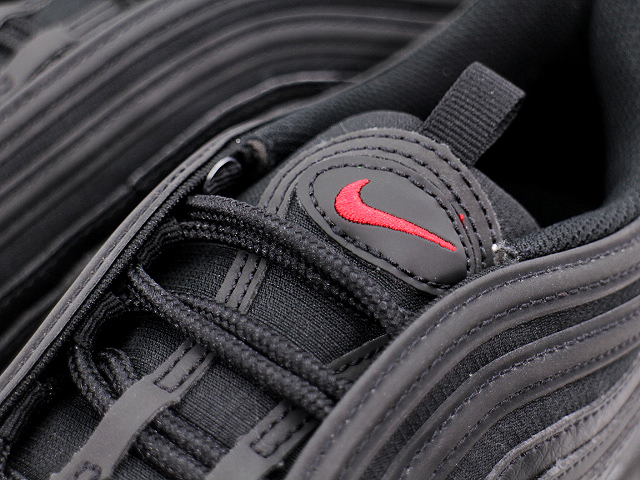 Nike air max 97 black with red swoosh sales