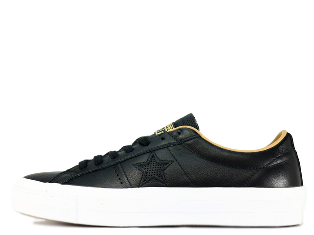 converse one star ox leather black