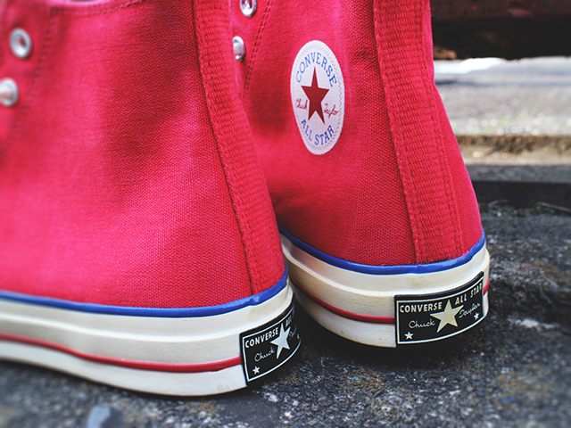 CHUCK TAYLOR ALL STAR 70 HI “VINTAGE” RED/BLUE-EGRET01