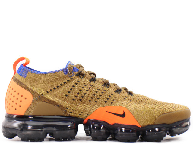Nike air vapormax flyknit 2 deals golden beige blue & gold