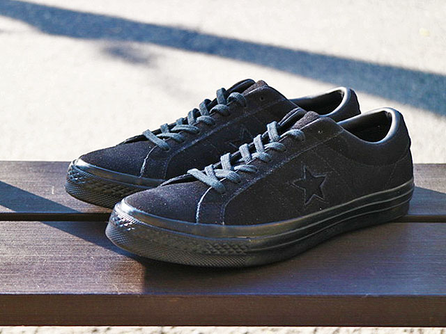 CONVERSE ONE STAR OX “BLACK SUEDE”01
