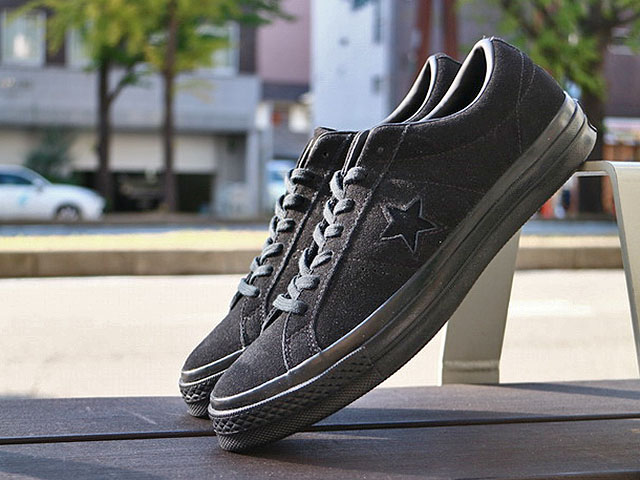 CONVERSE ONE STAR OX “BLACK SUEDE”01