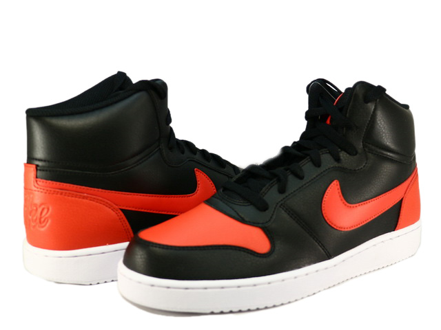 新品28cmNIKE(ナイキ)EBERNON MID(エバノン ミッド)黒赤メンズスニーカー/AQ1773-005