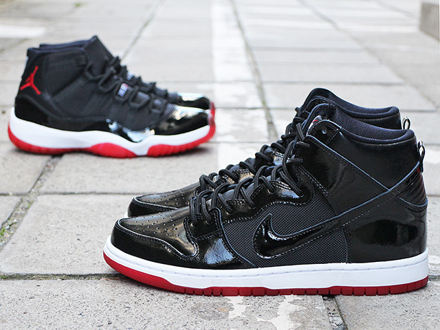 SB ZOOM DUNK HIGH TR QS AIR JORDAN 11 “Bred”01
