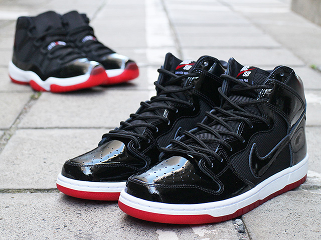 SB ZOOM DUNK HIGH TR QS AIR JORDAN 11 “Bred”01
