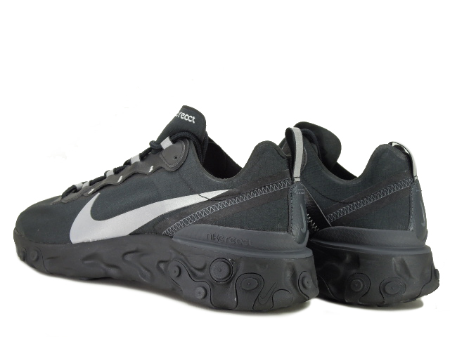 NIKE REACT ELEMENT 55 SE Black Reflect 黒