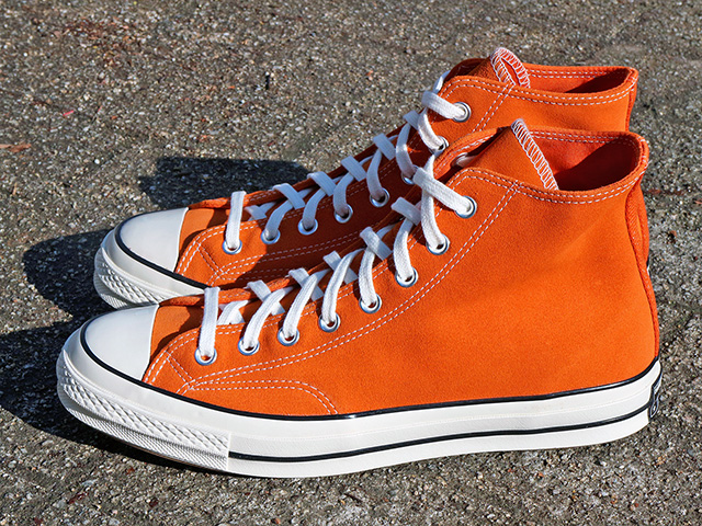 CONVERSE CHUCK 70 HI “ORANGE SUEDE/EGRET”01