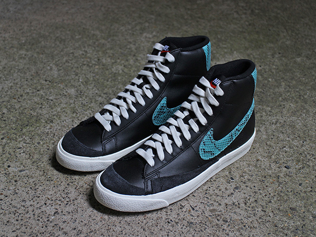 BLAZER MID 77 VINTAGE “REPTILE”BLACK/LIGHT AQUA-SAIL01