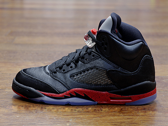 AIR JORDAN 5 RETRO(GS) “SATAIN-BLACK/UNIVERSITY RED”01