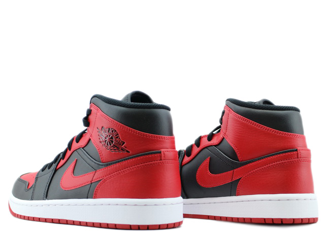 NIKE AIR JORDAN ナイキ ジョーダン スニーカー 554724-074 AIR JORDAN1 MID エアジョーダン1 ミッド ミドルカット スニーカー ブレッド ブラック ブラック系 レッド系 27.0㎝【新古品】【未使用】